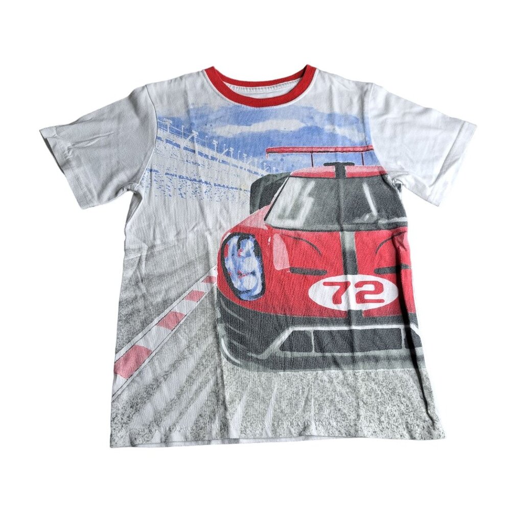 365 Kids From Garanimals Boys Race Car T-Shirt Red & White Size 8